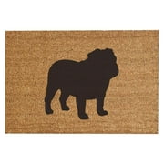 ASEIDFNSA Extra Soft and Absorbent Microfiber Bath Rugs French Bull Dog Doormat Frenchie Dog Lover Decor Multiple Sizes Large Doormat Non Slip Outdoor Mat Bathroom Rugs White